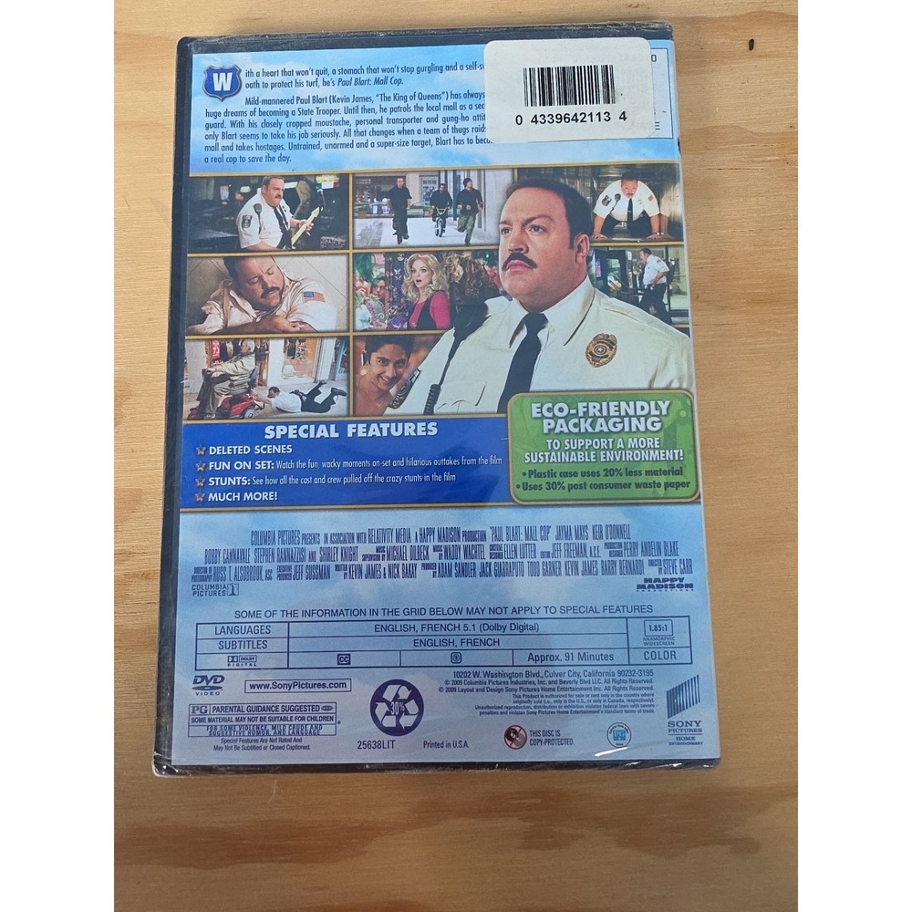 Paul‎ Blart Mall Cop DVD 2009 Kevin James Comedy Movie Columbia Pictures - Picture 5 of 10